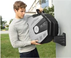 CoolHome Wandslangenbox 30 Meter + 2 Meter - Tuinslang Met Haspel- Slangenhouder 180° Draaibaar - Tuinslanghaspel Zwart - Grijs -Tuin Kortingswinkel 1200x992 3