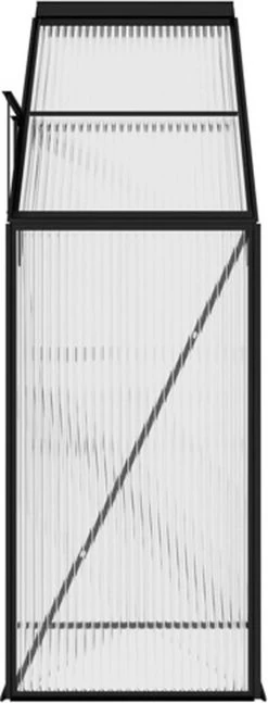 VidaXL Broeikas 1,38 M² Aluminium Antracietkleurig -Tuin Kortingswinkel 458x1200