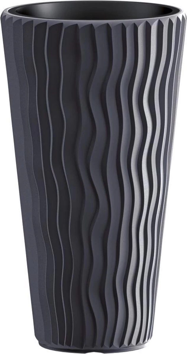Bloempot Buiten Hoog Rond Sandy Slim 40cm ANTRACIET Prosperplast 1 Bloempot Buiten Hoog Rond Sandy Slim 40cm ANTRACIET Prosperplast