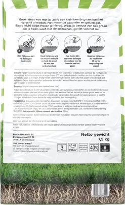 Pokon Gazon Revolutie - 2x7,5kg - Gazonmest / Graszaad / Bodemverbeteraar - Geschikt Voor 300m² - Binnen 15 Dagen Resultaat - Voordeelverpakking -Tuin Kortingswinkel 736x1200 1