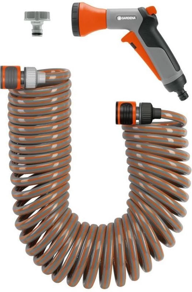 GARDENA Spiraalslang Set Tuinslang - 10 Meter 1 GARDENA Spiraalslang Set Tuinslang - 10 Meter