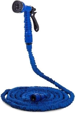 Uitrekbare Tuinslang Tot 15 Meter - Tuinsproeier Met 7 Verschillende Standen - Tuin Besproeien - Sproeikop - Blauw - Flexibel Elastisch -Tuin Kortingswinkel 794x1200 2