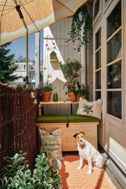 Balkonset 3in1: Bank | Tafel | Opbergruimte. Hout, Medium 95cm. -Tuin Kortingswinkel 799x1200 49