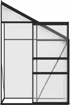 VidaXL Broeikas 1,38 M² Aluminium Antracietkleurig -Tuin Kortingswinkel 802x1200 3