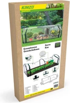 Kinzo Garden Broeikas - Tunnelkas - Met Rits - Staal - 130x60x50cm -Tuin Kortingswinkel 822x1200 2
