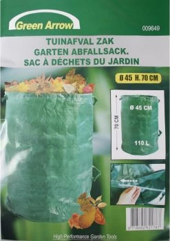 Benson Tuinafval Zak Heavy Duty 110 Liter – 70x45cm | Puinzak | Grote Zak Voor Het Opslaan Van Bladeren Takken En Afval -Tuin Kortingswinkel 848x1200