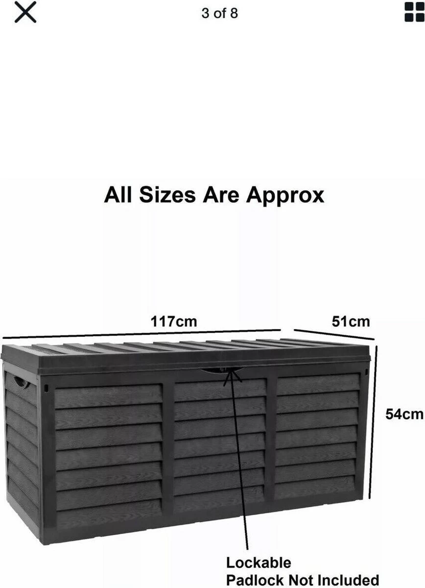 Grote Tuinkussen Opbergbox 320l UV-bestendig En Winterharde Tuinbox Met Wielen 3 Grote Tuinkussen Opbergbox 320l UV-bestendig En Winterharde Tuinbox Met Wielen - Afbeelding 3