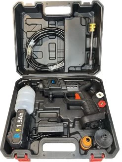Hogedrukreinger Op Accu - Inclusief Opbergkoffer - Foam Gun - Foam Sprayer - Schuimpistool - Schuimsproeier - Hogedruk Pistool - Inclusief Accesoires -Tuin Kortingswinkel 907x1200 1