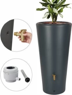 Garantia Regenton Vaso 220 Liter - 2 In 1 + Plantenbak + Vulautomaat