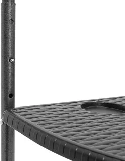 Relaxdays Balkontafel Inklapbaar, Balkon Tafel Rotan, Hangtafel Reling - Zwart -Tuin Kortingswinkel 929x1200