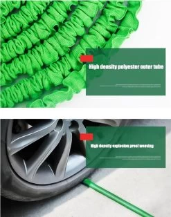 Merkloos Tuinslang - Tuinslag Flexibel - Tuinslag Flexibel 15M -15 Meter - Tuinslangen - Uitrekbaar - Met Koppelstuk - 7 In 1 Sproeikop -Tuin Kortingswinkel 943x1200 1