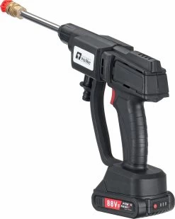 Merkloos Elektrische Accu-Hogedrukreiniger - 20Bar - Multifunctioneel Mondstuk - Draagbaar Oplaadbaar Snoerloos - Reinigingsspuitpistool - Met Rijke Accessoires - Voor Makita 18V-batterij - Voor Auto, Tuin, Terras, Raam (Zwart) -Tuin Kortingswinkel 958x1200