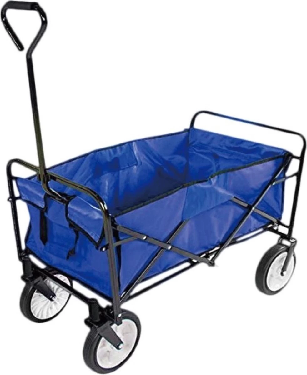 Benson Opvouwbare Bolderkar - 91x52x62 Cm - Max 100 Kg - Blauw 1 Benson Opvouwbare Bolderkar - 91x52x62 Cm - Max 100 Kg - Blauw