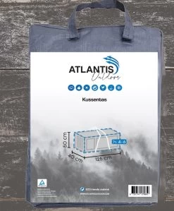 Opbergtas Voor Tuinmeubelkussens - 125 X 40 X 50 Cm (4 – 6 Lounge- Tuinkussens) - Grijs / Antraciet -Tuin Kortingswinkel 992x1200 2