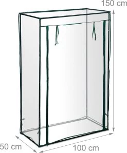 Relaxdays Tomatenkas 150x100x50 Cm - Tuinkas Tomaten - Foliekas - Serre - Kweekkas - PVC -Tuin Kortingswinkel 994x1200 2